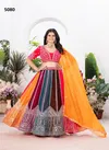 Dvd 5080 Faux Georgette Embroidery Sequence Design Work Lehenga Bulk Orders In India